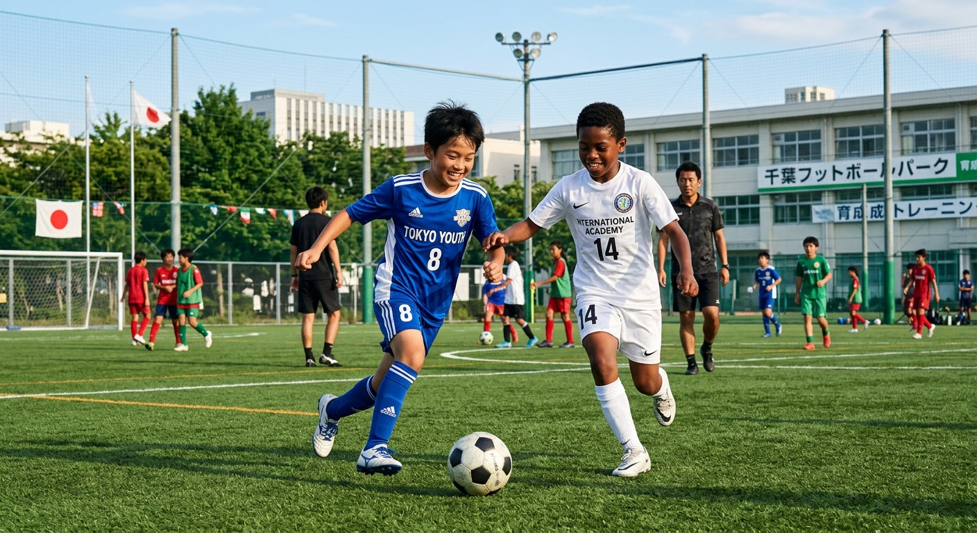 日本で、本物のサッカー
トレーニングを体験。